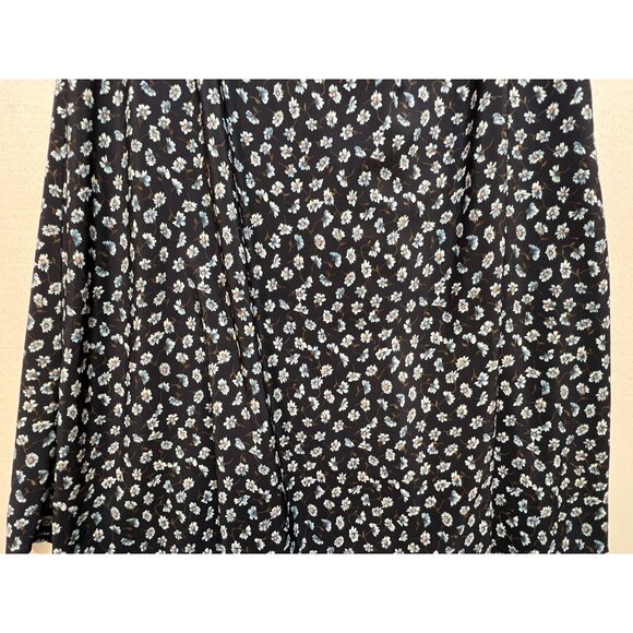 Sostanza Women's Coastal Midi Skirt Size Small Navy White Floral - Picture 9 of 9